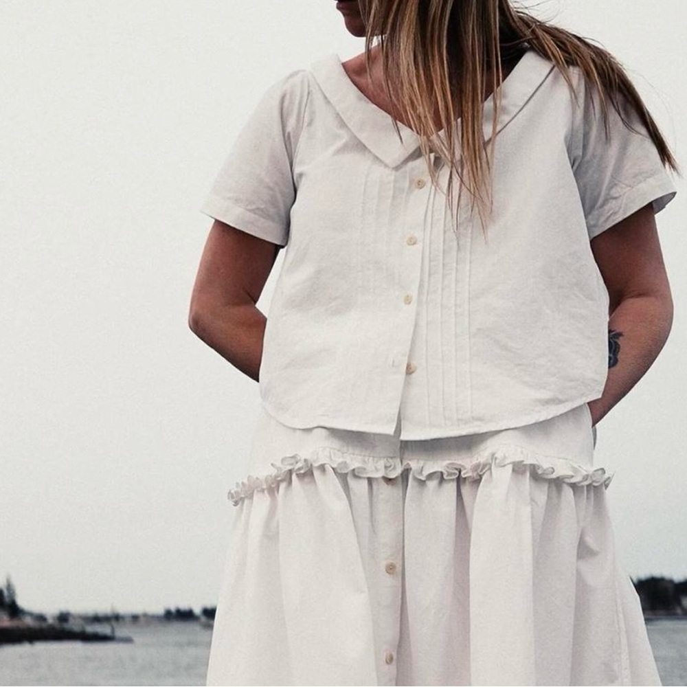 Rudy Jude Cream Button-Up Ensemble